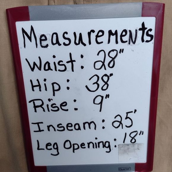 OLD NAVY Pants Linen Tan Cropped Drawstring Zip Front Pants Sz 1 Coastal Summer - Picture 10 of 10